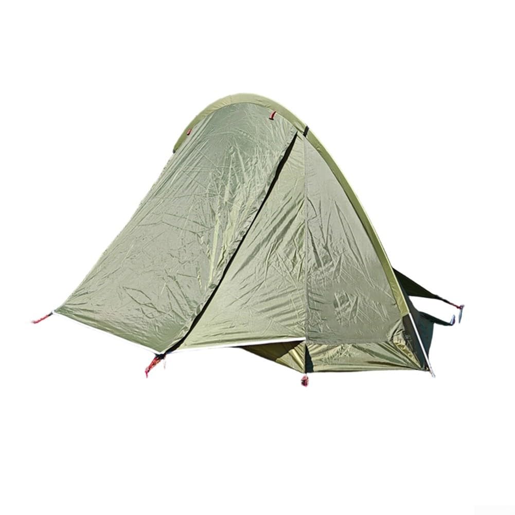 Tenda leggera per una persona per campeggio ed escursionismo all'aperto | Ultra leggero 1,35 kg, PU3000 impermeabile, tessuto ripstop 210T, spazioso riparo singolo per avventure in tutte le stagioni