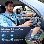 Bluetooth 5.4 Car Adapter, Wireless FM Transmitter with Deep Bass Player, 63W Fast Charging Bluetooth Adapter for Car, Hands-Free Calling & Audio Receiver, MP3 Music Player - Image 7