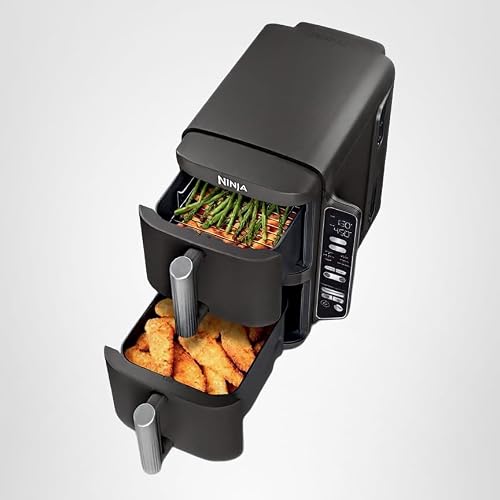Ninja Air Fryer, 8 QT DoubleStack 2-Basket, Space Saving Design, Cooks 2lb Chicken Wings, Feeds up to 6 People, 6-in1 Air Fryer, Roast, Bake & More, Easy to Clean, Dishwasher Safe Parts, Black, SL201 - Image 15