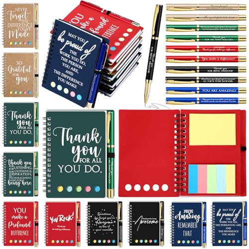 Journal de remerciement cadeau enseignant et collègue bloc-notes motivation
