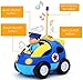 Haktoys My First RC Cartoon Police Car with Music Button and LED Headlights | Safe and Durable | Learning to Drive, Great Gift Justice Team Action Radio Control Toy for Toddlers, Kids, Boys and Girls