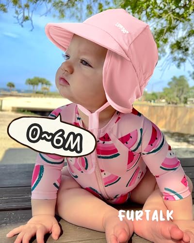 Image of FURTALK Baby Sun Hat Girls and Boys Summer Beach Swim Hat Essentials UPF 50+