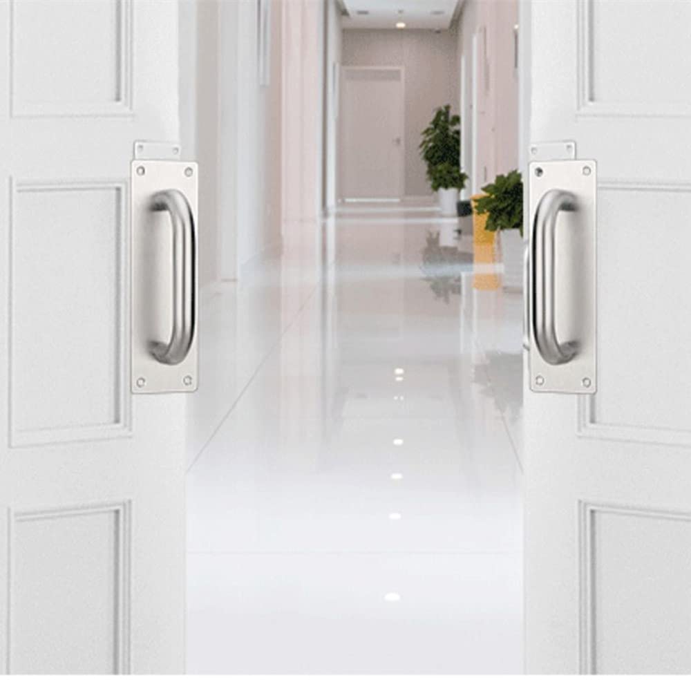 Trou Carré De 400 Mm - Poignée De Porte Coulissante En Acier Inoxydable Pour Porte En Bois