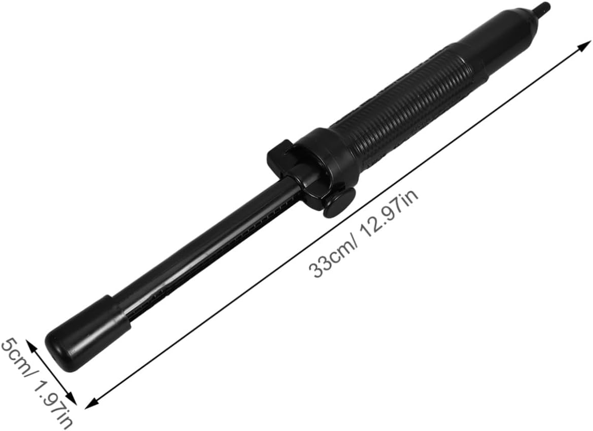 SUPVOX Black Manual Desoldering Pump for Solder and Tin Removal, Plastic Construction with Stable Design, for Circuit Boards and Pcb Work, Portable Hand Desoldering Tool for Electronics
