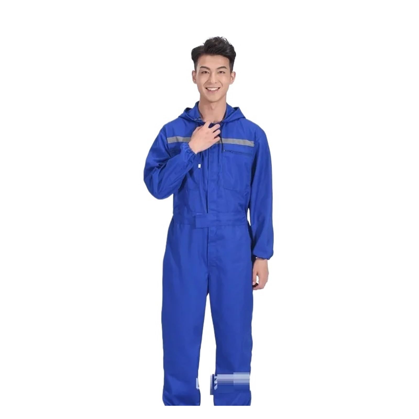 Tute da lavoro Abiti Tasche con cerniera riflettenti di sicurezza for riparatori auto Meccanici for antipolvere per Officine e Magazzini Meccanici(Blue,XXXL)