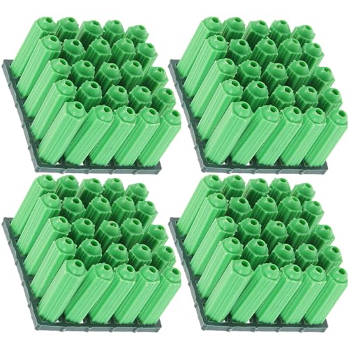 Healeved 100 Pezzi Tasselli Plastica Espansione M8 per Cartongesso e Cemento, Ancoraggi a Muro per Carichi Pesanti, Kit Ancoraggio per Mobili, per Garage, Uffici e Lavanderie