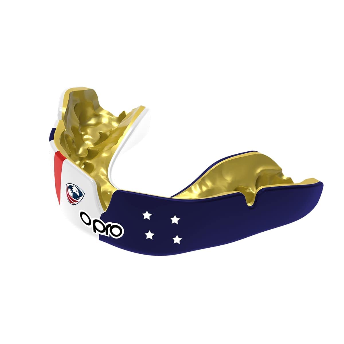 OPRO Instant Custom-Fit Mouth Guard, Dentist Mouthguard, Revolutionary Fitting Technology for Ultimate Comfort, Protection and Fit, Gum Shield for Football, Wrestling, Boxing (USA Rugby, Adult)