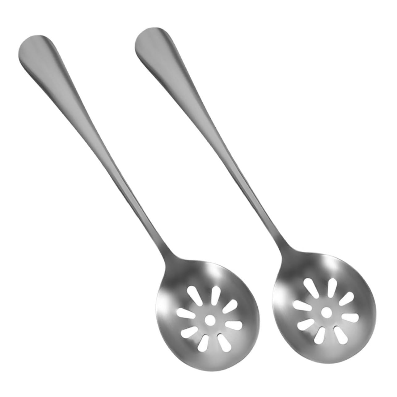 Cabilock 2pcs Stainless Steel Slotted Serving Spoon for Straining and Serving Soup Kitchen Utensils for Home and Buffet Use and Easy to Clean