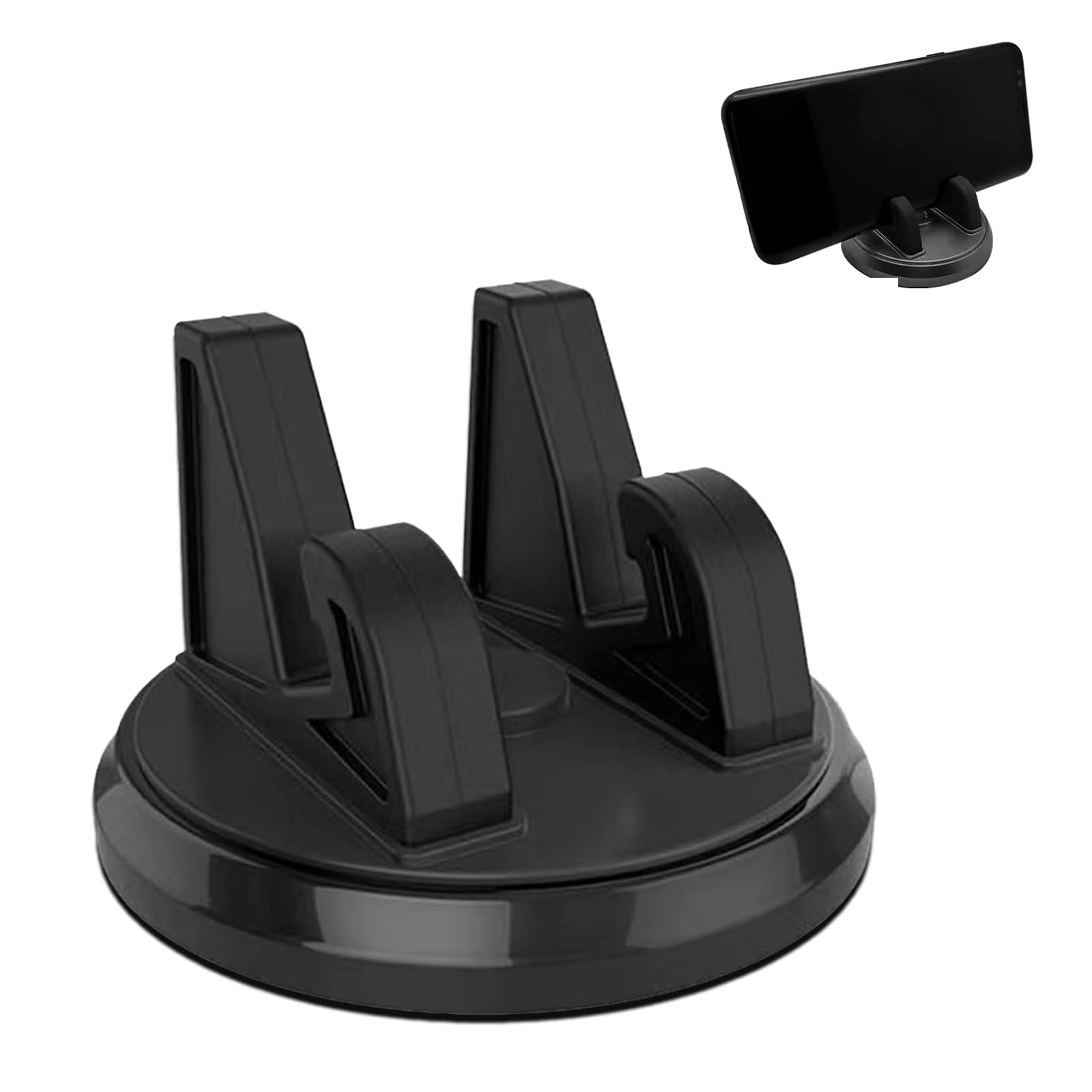 ijuicy Car Dashboard Phone Mount Silicone Phone Holder Non-Slip Car Cellphone Holder Universal Automotive Phones Accessories Black