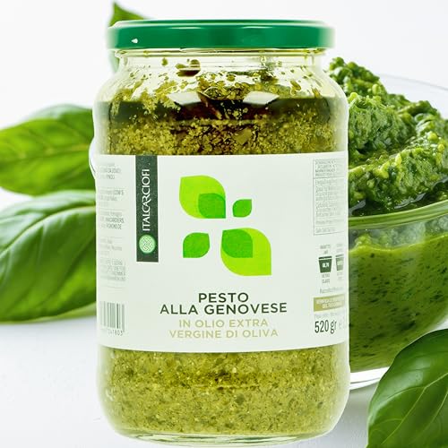Pesto alla Genovese mit Olio Extra Vergine – Original italienische Basilikum-Sauce – Gastronomie...