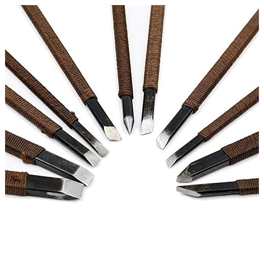 CSLU 11pcs Stone Carving Tool Chisels/Knife Set Kit Mn Alloy Steel