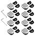 Abrazaderas de Vidrio 8-10mm Cristal Clips Redondos Abrazaderas para Barrandilla de Vidrio...