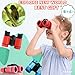 Kids Binoculars Best Gifts for 3-12 Years Boys Girls High-Resolution Optics Shockproof Mini Compact Binocuolar Toys Folding Small Telescope for Bird Watching Camping Outdoor Play