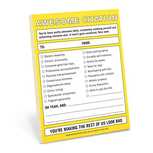 Knock Knock Awesome Citation Nifty Note Pad