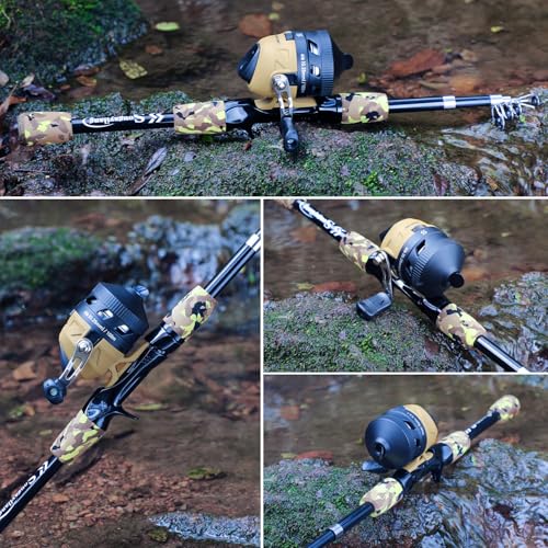 Sougayilang Kids Fishing Rod and Reel Combo,Light Weight Fishing Pole with Spincast Fishing Reel Tackle Bag Lures for Youth,Girls and Boys Good Starter Fishing Kit Reel+Rod