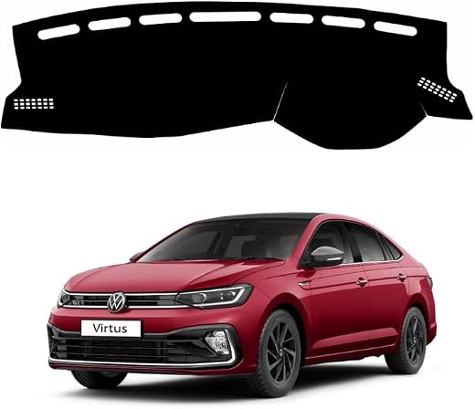 ZEETAS Car Dashboard Cover Compatible with Volkswagen Virtus 2022 to 2025 Dustproof, UV Resistant | All-Weather Protection...
