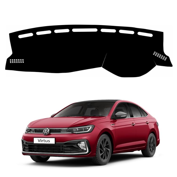 ZEETAS Car Dashboard Cover Compatible with Volkswagen Virtus 2022 to 2025 Dustproof, UV Resistant | All-Weather Protection...