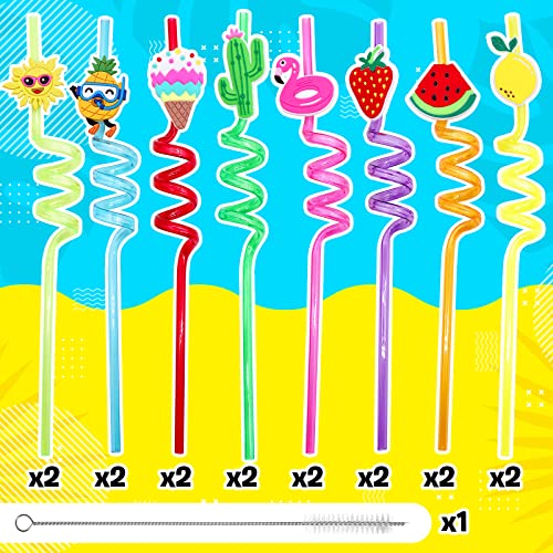 Pitillos reutilizables para beber 16 unidades coloridos miniatura 3