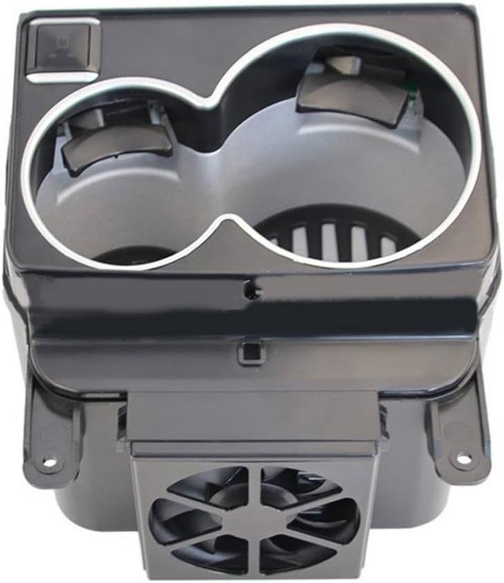 Universal Black ABS Automotive Cup Holder Design Compatible with Various Vehicles