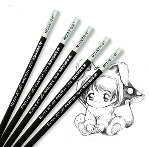 Nero 12PCS Artist professione atossico in legno