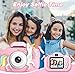 Goopow Kids Camera Toys for 3-8 Year Old Girls Boys,Children Digital Video Camcorder Camera with Cartoon Soft Cover, Best Chritmas Birthday Festival Gift for Kids - 32G SD Card Included
