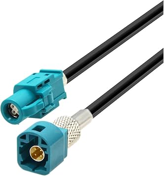 HSD Cable USB Electric Wire Cable FAKRA Z HSD LVDS Male to Male 4 Pin 4-Cores Cable for Bez BW Tla VW Color HSD Z M to F, Size 8M