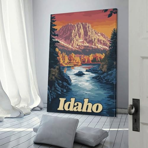 Tableau sur toile montagne pour décorer une chambre