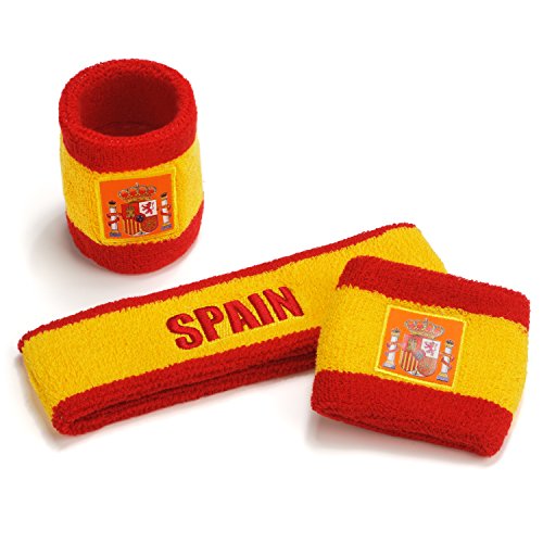 Image of Suddora Country Headband & Wristbands Set (Includes 2 Wrist & 1 Head Sweatband), Highly Moisture Wicking
