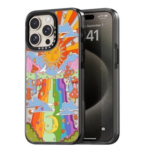 Coque iPhone 15 Pro Max antichoc noire de 17 cm style champignon pour le quotidien