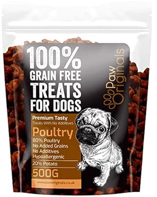 Poultry Grain Free Dog Training Treats - 800 100% Natural Healthy Treat Pack - 80% Fresh Poultry Meat, 20% Potato & Sweet Potato - Hypoallergenic Treats for Dogs with Sensitive Stomachs - Gluten Free