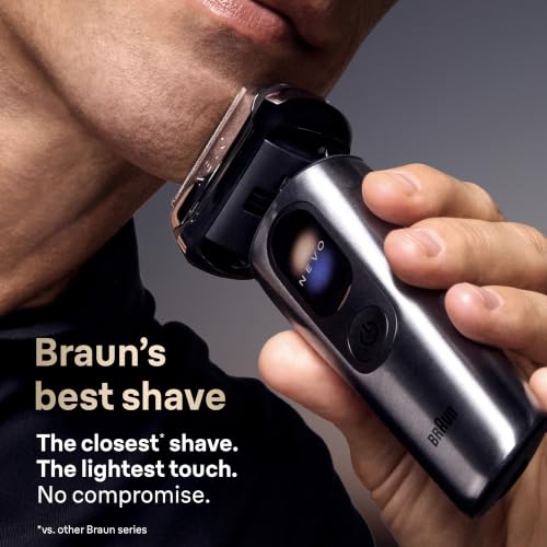 Braun NEVO Men's Electric Shaver with World's 1st AeroTouch Technology, Includes Premium 7in1 Care System, Power Travel Case, Smart Display. Braun's Best Electric Razor, 17010C - image 2