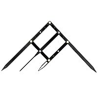 Vista 8 de Regla de cejas Microblading Regla de cejas Calibres de medición de posicionamiento Herramienta de medida de cejas Proporción dorada Maquillaje Negro