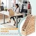 Leinuosen Hand-Woven Magazine Holder Rack Natural Narrow Water Hyacinth Rattan Basket Bin Paperboard Book Documents Organizer and Storage Box for Home, Office, Desk Hand-Woven Magazine Basket