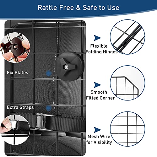 Happaws Dog Car Barrier, Dog Barrier For Suv, Truck& More, Adjustable Vehicle Pet Guard, Heavy-Duty Wire Mesh Universal-Fit Car Divider Gate For Puppies,Pets #TOP3