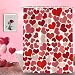 60(w) x 72(h) Valentine's Day gift Pattern Bathroom Shower Curtain Shower Rings Included, 100% Polyester by Funny Shower Curtain
