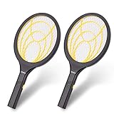 mafiti Fly Swatter Electric, Battery Powered Fly Killer Mosquito Zapper Bug Zapper Racket for Indoor Outdoor (2 Pack)