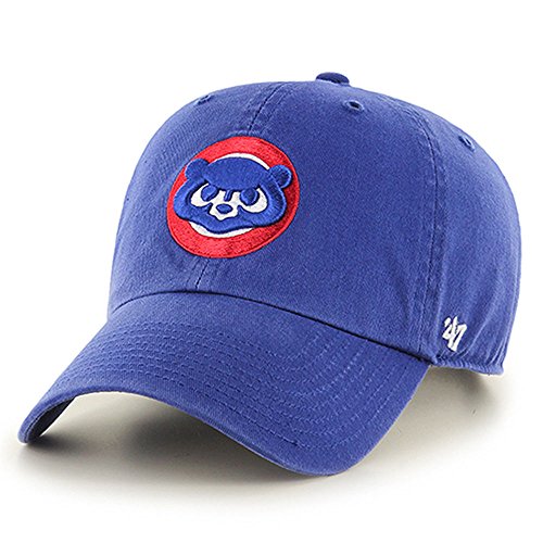 MLB Chicago Cubs Cooperstown '47 Clean Up Adjustable Hat, One Size, Royal Logo