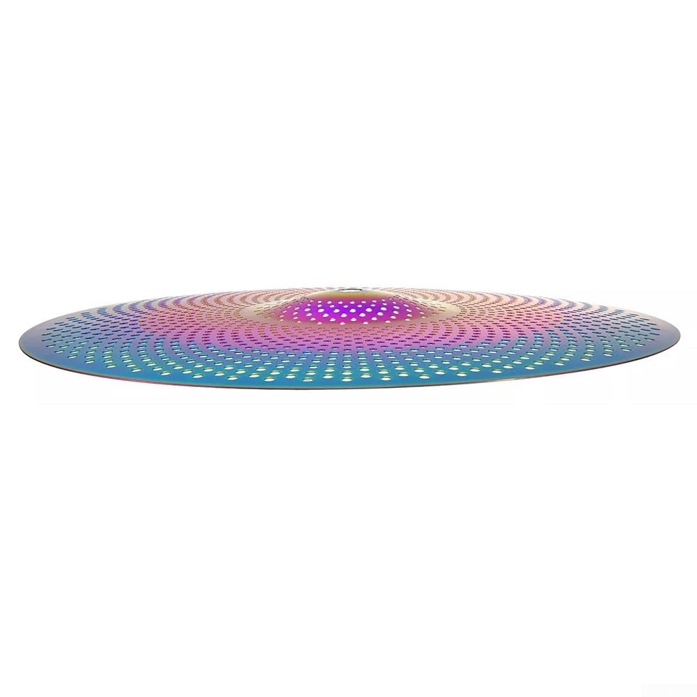 Zoegneer Set di piatti silenziosi colorati in lega, 35,5 cm, per ridurre il rumore durante la pratica della batteria