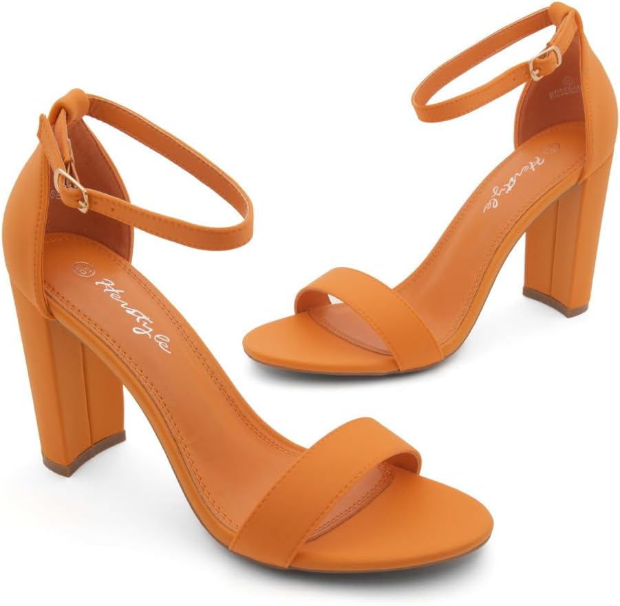 Herstyle Women’s Chunky Block Heels – Open Toe Ankle Strap Sandals, 3.75 Inch High Heels for Wedding, Party & Dressy Occasions – Comfortable Strappy Dress Shoes - Image 3