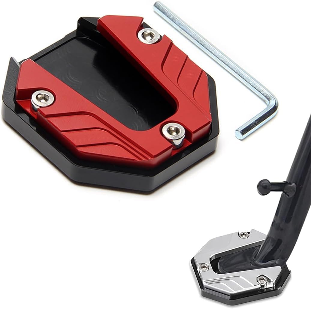ONEMAJI 1PCS Motorcycle Kickstand Side Stand Enlarger Plate Pad for Piaggio Vespa GTS GTV 50 150 250 300 300ie 2024