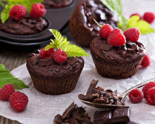Hytk 4 Cup Muffin Pan 2 Pcs (8.5 X 7.48 Inch) Air Fryer Small Oven Cupcake Baking Pan Non Stick No Toxic Bakeware #TOP5