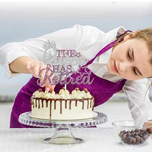 Dill-Dall The Queen Has Retired Cake Topper, Happy Retirement Cake Topper, Retirement Party Decorations Supplies, Retired Af Sign, Retirement Decor For Women #TOP3