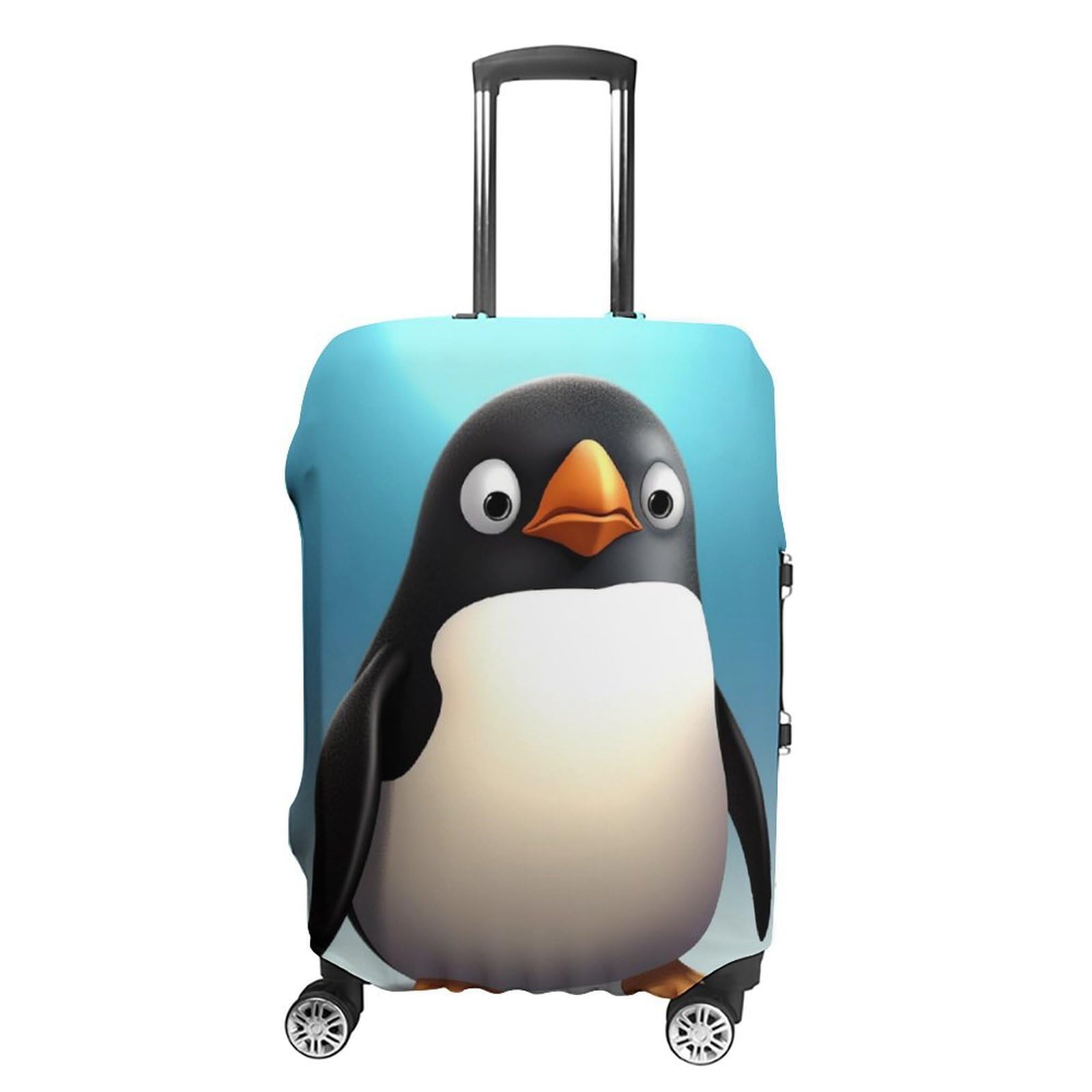 Housse de bagage lavable imprimé pingouin XL pour valise - 8