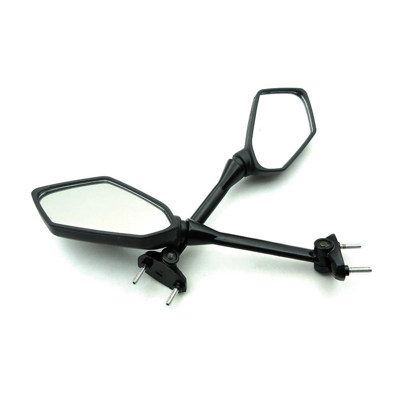 Rétroviseurs latéraux de moto pour Ninja 400R et 650R noirs
