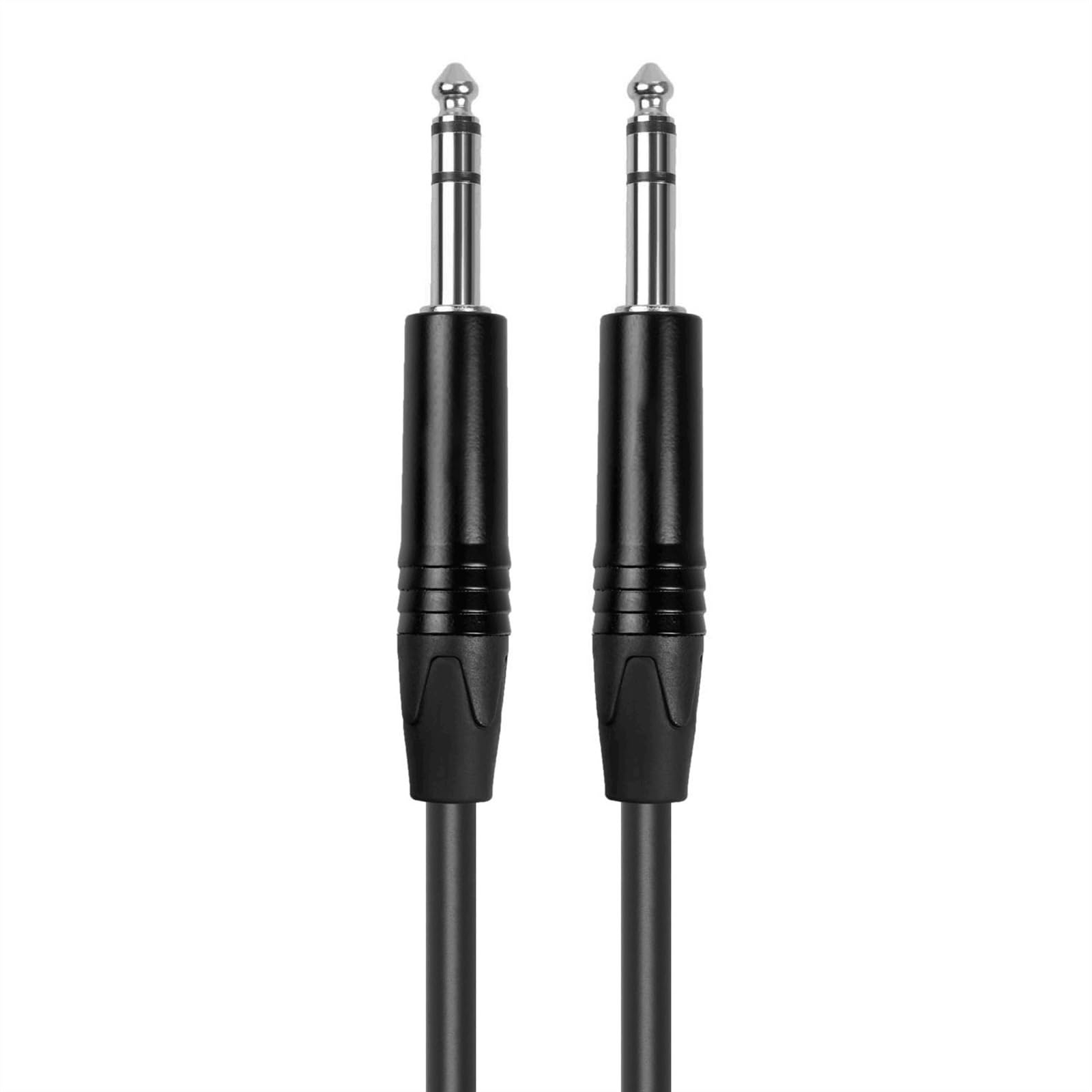 kabel audio do gitary 6.35mm Zbalansowany Kabel Audio Jack Męski Na Męski Kable Do Wzmacniacza Głośnikowego Kabel Instrumentalny Klawiatura Gitarowa (Color : Bk, Size : 3m)
