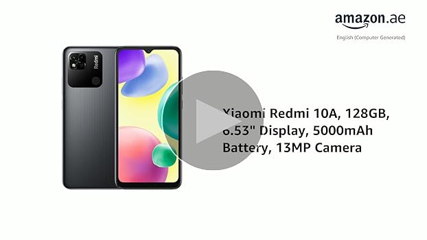 Xiaomi Redmi 10A 4G Graphite Gray 4GB RAM, 128 GB Storage