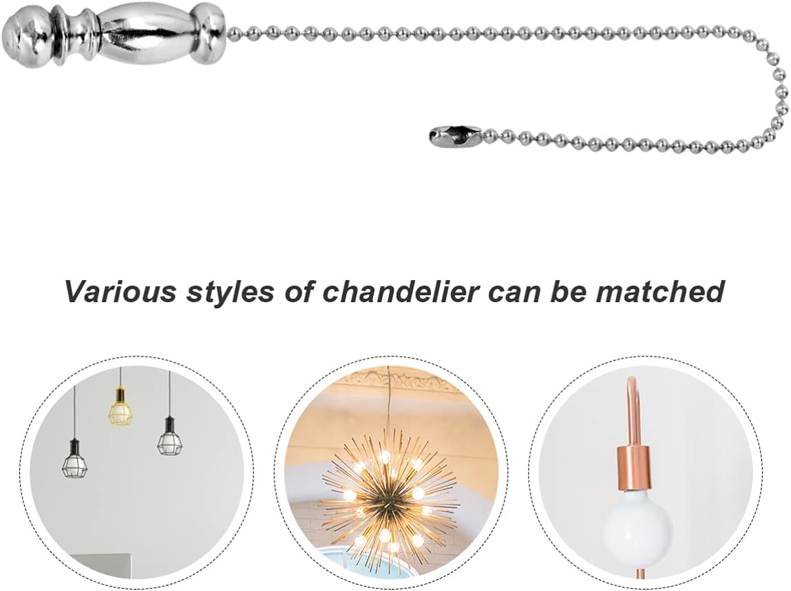 SOLUSTRE Retro Style Ceiling Fan Pull Chain Iron Bead Chain for Modern Living Rooms