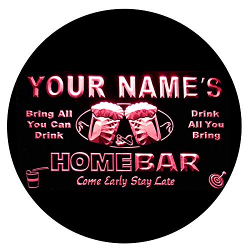 Advpro P-Tm-K Name Personalized Custom Home Bar Beer Neon Light Sign Pink 16X12 Inches #TOP1