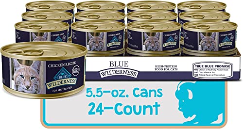 Blue Buffalo Wilderness High Protein Mature Pate Wet Cat Food