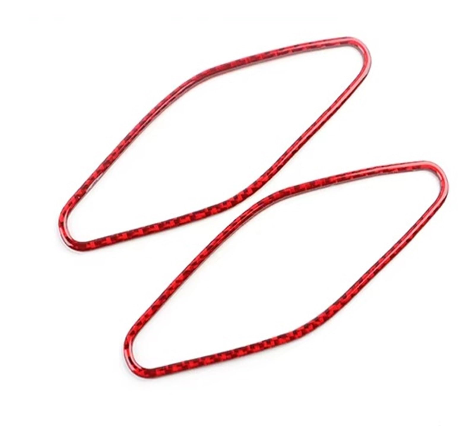 Interior Trim for Mustang GT for Dark for Horse for EcoBoost 2024 2025 2026 LHD RHD A-Pillar Speaker Panel Trim Sticker Cover Trim Sticker(Red Carbon)